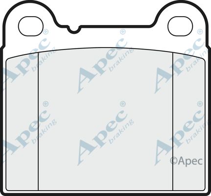 APEC BRAKING Комплект тормозных колодок, дисковый тормоз PAD716